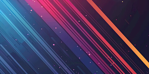 Fractal sharp lines illustration graphic resources wide background banner colorful cool design, generated ai	
