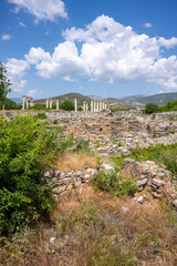 The Aphrodite of Aphrodisias ( Afrodisias Stadium ) combined aspects of a local Anatolian, archaic fertility goddess with those of the Hellenic Aphrodite, goddess of love and beauty. Karacasu Aydin