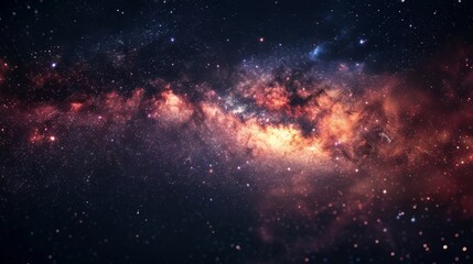 Naklejka premium Stunning Milky Way Galaxy - Generative AI