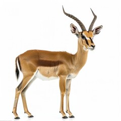 antelope isolated on white