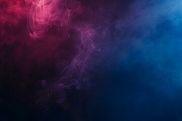Ethereal Smoke Effect Background With Red And Blue Gradient