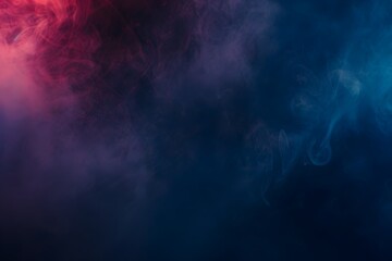 Ethereal Smoke Effect In Blue And Red