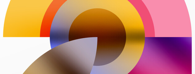 Obraz premium Trendy simple circle abstract background. Vector Illustration For Wallpaper, Banner, Background, Card, Book Illustration, landing page