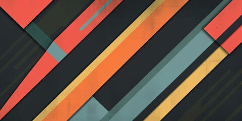 Fractal sharp lines illustration graphic resources wide background banner colorful cool design, generated ai	
