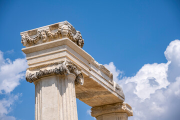 The Aphrodite of Aphrodisias (Afrodisias) combined aspects of a local Anatolian, archaic fertility goddess with those of the Hellenic Aphrodite, goddess of love and beauty. Geyre, Karacasu Aydin 