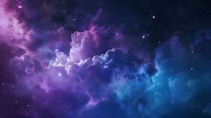 Fantasy Night Sky Watercolor Painting