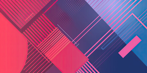 Fractal sharp lines illustration graphic resources wide background banner colorful cool design, generated ai	