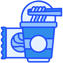 Noodle Blue Color icon