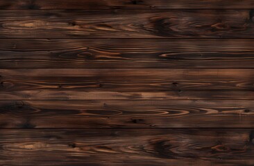 Seamless Dark Brown Wood Grain Texture Background