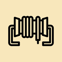 27 cable line icon illustration vector graphic