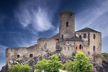 Fototapeta premium Castle, Střekov, Ústí nad Labem