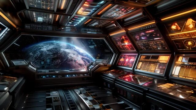"The Advanced Technology and Zero Gravity Zones of a Futuristic Space Station". Concept Futuristic Technology, Zero Gravity Zones, Space Station, Advanced Features