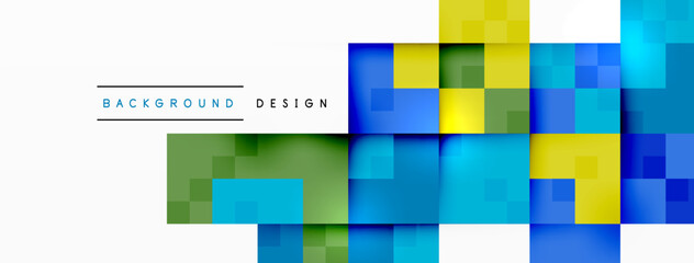Dynamic colorful squares background. Vector Illustration For Wallpaper, Banner, Background, Card, Book Illustration, landing page