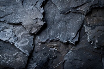 Dark Grey Slate Stone Texture Background