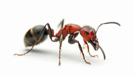 Carpenter Ant clearly photo on white background , 
