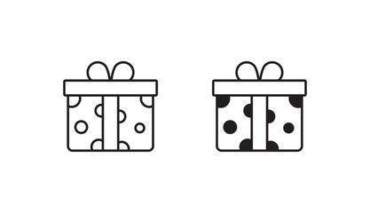 Gift icon design with white background stock illustration