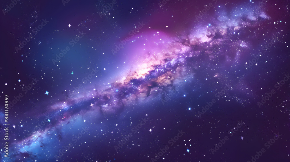 Canvas Prints beautiful milky way galaxy background with nebula cosmos. stardust in deep space and bright shining 