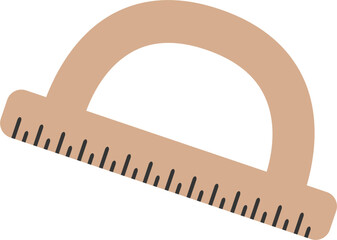 Back to school element vector flat illustration. School stationary