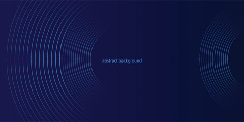 abstract dark background with glowing lines circles. vector ilustration