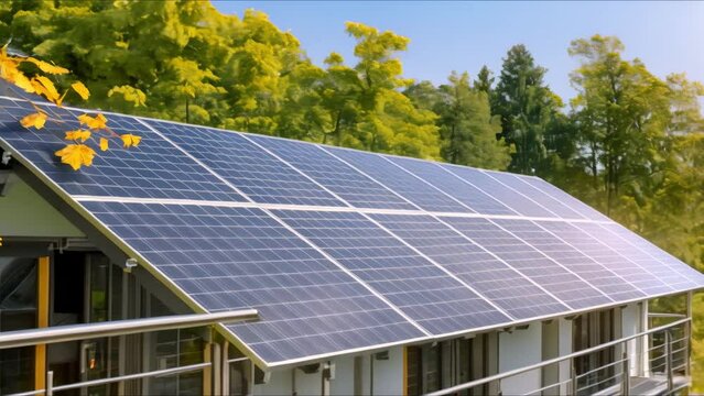 Solar Balcony Power Plant: Generating Electricity with a Mini Photovoltaic System in Germany. Concept Solar Energy, Renewable Resources, Electricity Generation, Photovoltaic Systems