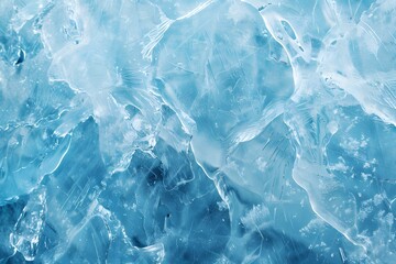 Obraz premium Abstract Blue Ice Texture Closeup Photography