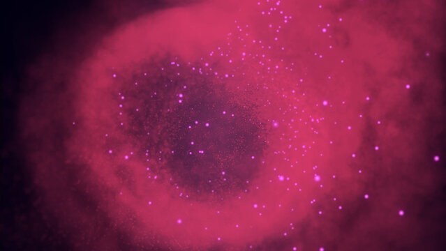 Space Galaxy Abstract Particles Loop Background