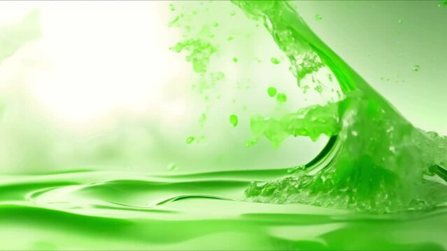 Green Hydrogen molecule in liquid promising sustainable energy for the future. Concept Green Hydrogen, Sustainable Energy, Hydrogen Molecule, Liquid Energy, Future Technology