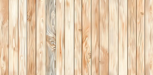 Fototapeta premium Seamless Light Brown Wood Plank Texture