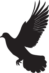 silhouette of a flying bird