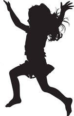silhouette of a child