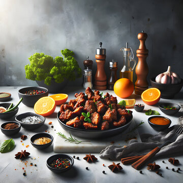Tassot Cabrit Fried Goat Meat with Citrus Herbs