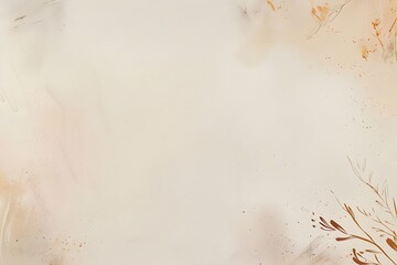 Fototapeta premium Elegant Beige Watercolor Background with Copy Space
