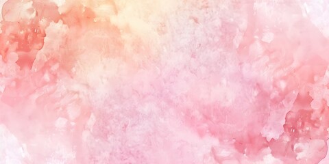 Abstract Watercolor Pink Peach Background