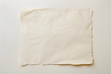 Obraz premium Minimalist Off-White Paper Texture with Torn Edges