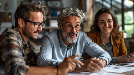 Mentor Guiding Young Professionals