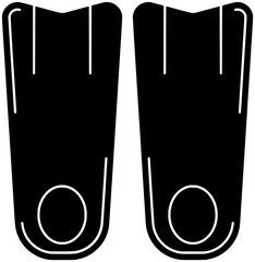 sport illustration scuba silhouette snorkel logo equipment icon mask outline sea diver goggles underwater water swim ocean dive summer shape snorkeling adventure fin for vector graphic background