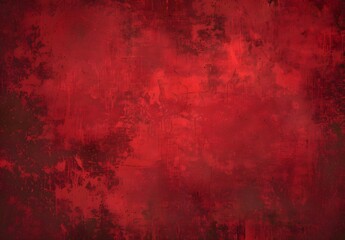 Fototapeta premium Red Grunge Texture Background - Dark Red Gradient