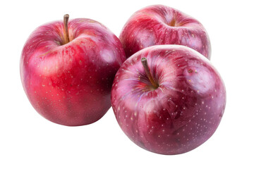 Three apples are shown in a row