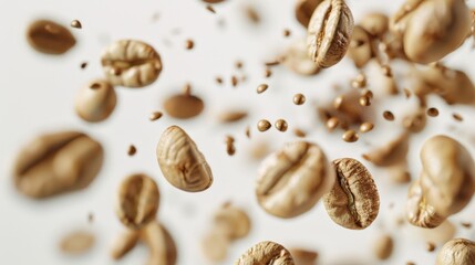 The floating coffee beans