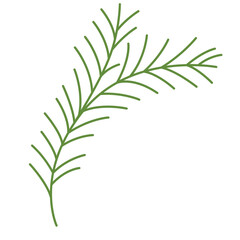 Naklejka premium Christmas Greenery