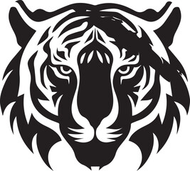 tiger head silhouette