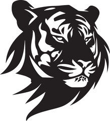 tiger head silhouette