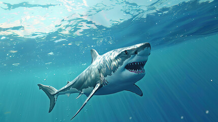 Fototapeta premium Shark in the sea