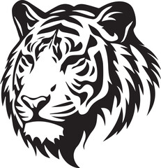 tiger head silhouette