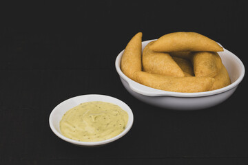 Fried empanadas, typical Colombian food