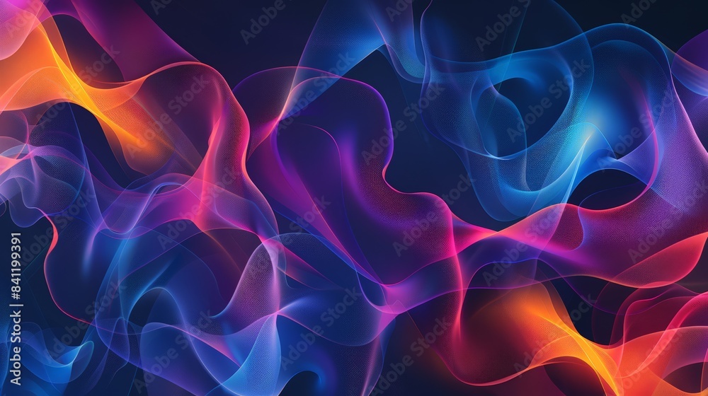Poster create an abstract design that embodies the essence of transformation and change, with morphing shap