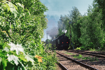 Alte Lokomotive -  Alte Dampflok - Old Steam Locomotive - Vintage - Train - Countryside - Railway - Railroad