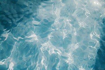 Obraz premium Blue Water Texture - 3D Rendered 8K
