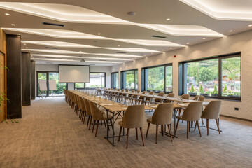 Interior of a hotel conference room