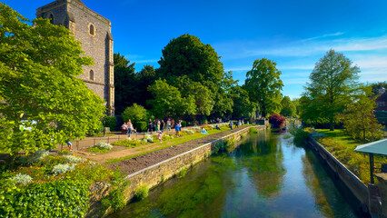 Westgate Gardens and Riverside walk in Canterbury is a great place to relax - travel photography in...